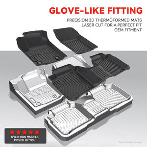 Alfombrillas Termoformadas 3D Tipo Bandeja para Auto, Protector de Respaldo Trasero, Alfombra para Piso de Auto LHD para Invierno, para <span class=keywords><strong>Mazda</strong></span> CX70 <span class=keywords><strong>CX</strong></span>-70 2025-, Alfombrillas de Carga - Product Image 3