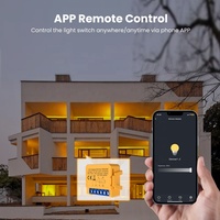 AVATTO Mini Taille DIY Commutateur Gradateur Disjoncteur Relais 1 2 Gang Tuya Smart ZigBee Gradateur Module de Commutateur pour Alexa Google Home