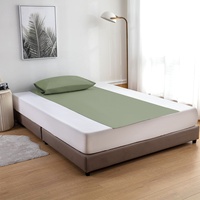 Sábana Plana Moderna Antiestática de Algodón Orgánico, 400 Hilos, Grado A, para Todas las Estaciones, Uso en Hogar, Hotel, Hospital, con Logotipo Personalizado