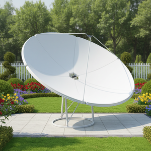Antenne parabolique SANWEI <span class=keywords><strong>34</strong></span>,5 dB de gain, bande C, 150 cm (5 pieds), en acier durable, haute performance, montage au sol, fabriquée par une usine avec <span class=keywords><strong>34</strong></span> ans d'expérience - Product Image 1