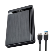 Unidad de Estado Sólido SATA de 2.5 Pulgadas USB 3.0 de Alta Velocidad, Carcasa Externa para Disco Duro, Diseño Portátil de Plástico, Copia de Seguridad de Datos, 12 Meses