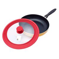 Couvercle en verre isolé universel à bord en silicone résistant à la chaleur OEM pour pièces d'ustensiles de cuisine couvercle de casserole