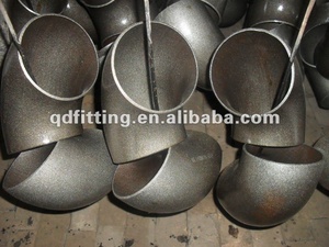 ASTM B16.9 SCH80 pipa siku baja karbon Las pangkal