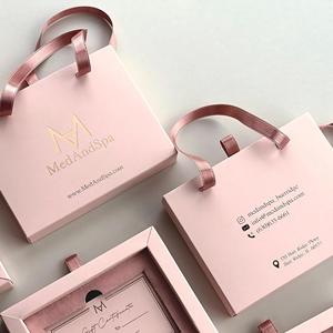 Cartes de remerciement en gros écologiques en matériaux recyclés avec gaufrage or, coffrets cadeaux, hôtel, restaurant, mariage, fête, rubans personnalisés - Product Image 5