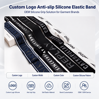 Bande de maintien en silicone à logo personnalisé, haute élasticité, pour ceinture de shapewear