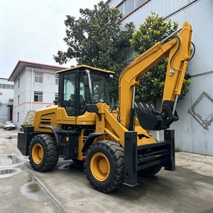 Exportación de comercio exterior a Francia: máquina excavadora y cargadora todo en uno con tracción en las cuatro ruedas, con dos retroexcavadoras para uso municipal. - Product Image 2