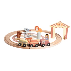 ของเล่นรถไฟไม้พร้อมชุดการเรียนรู้สำหรับเด็กเล็กอายุ 1-5 ปี จำนวน 24 ชิ้น - Product Image 5