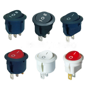 Interruptores Basculantes Eléctricos KCD1-101 Iluminados de 23 mm de Diámetro, Interruptores Basculantes Redondos de 2/3/4 Pines - Product Image 5