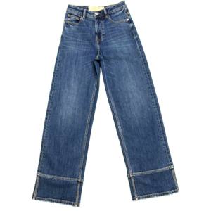 Pantalones vaqueros de mezclilla lavados 2025, pantalones vaqueros rectos con bigotes, pantalones OEM ODM para mujer - Product Image 1