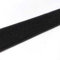 Bandes auto-agrippantes élastiques de haute qualité à coudre, noires et blanches, ignifuges, imperméables, écologiques, en polyester/nylon, double face