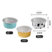 Contenants ronds jetables en aluminium pour friteuse à air, pour puddings, cupcakes, tartes aux œufs, usage domestique, lot de 10/20