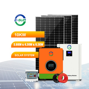 Sistema de almacenamiento de energía solar todo en uno E-SUN de 10KW para uso doméstico con batería LiFePO4 y conexión híbrida a la red - Product Image 2