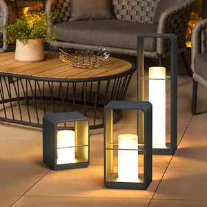 Lampe solaire d'extérieur étanche IP65 en acier pour éclairage paysager, à piles, pour jardin et pelouse, vente en gros - Product Image 3