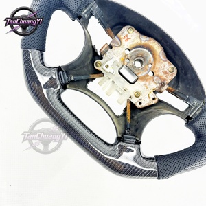 Volante de Coche Personalizado de Fibra de Carbono y Cuero Perforado para <span class=keywords><strong>Honda</strong></span> Civic 1996 1997 1998 1999 <span class=keywords><strong>2000</strong></span> - Product Image 4