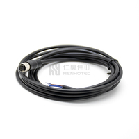 Cable Impermeable con Conector M8, Cable de 3 Pines Macho y Hembra, 2, 3, 4, 5, 6, 8 Pines, 1M