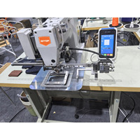 Machine à coudre automatique à une aiguille BT-68TB, point noué, à plat, pour l'application d'étiquettes sur chemises et tricots