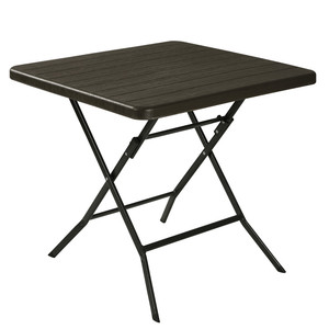 OFFRE SPÉCIALE 78CM HDPE EN PLASTIQUE Design En <span class=keywords><strong>Bois</strong></span> Jardin <span class=keywords><strong>Balcon</strong></span> Salon Patio Tables de Jardin <span class=keywords><strong>Ensemble</strong></span> - Product Image 1
