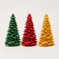 Bougie parfumée en cire de soja LF faite à la main, écologique, en forme de sapin de Noël, avec logo personnalisé, pour chambre et spa
