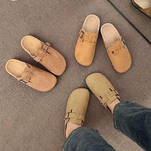 Sandalias de Plataforma Francesas de Media Punta para Mujer, Estilo Nuevo, Primavera-Verano 2025, Zapatos de Exterior, Zuecos y Mules para Otoño - Product Image 1