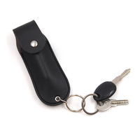 Étui de rangement portable pour spray lacrymogène, pochette de défense personnelle en cuir pour spray au poivre, porte-clés facile à utiliser, étui à rouge à lèvres