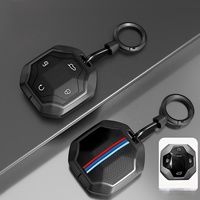 Square Mecha Zinc Alloy Key Cover With Keychain for Jetour Traveller Shanhai T2 4-Button Smart Remote Key Accessories