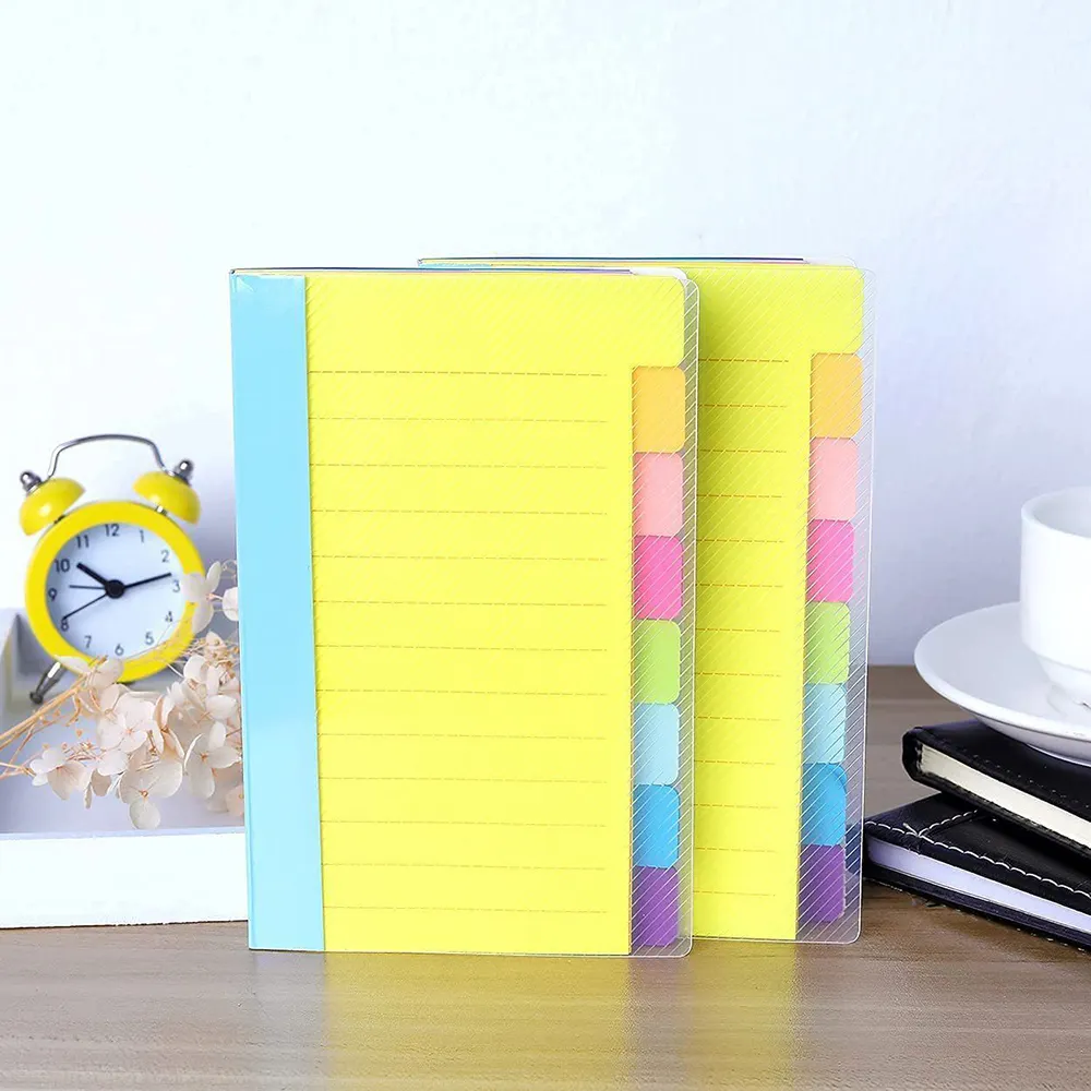 Novelty Rainbow Colors Sticky Notes Post Notepads Memo Pads Aesthetic Stationery Notebook Planner Study Index Tags School Office