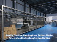 Ligne de traitement avicole à haute efficacité 1000BPH, ligne d'abattage automatique de poulets, canards et oies, machine d'abattoir industrielle SUS304