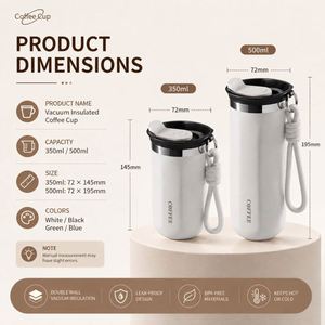 Custom logo 12 oz 16 oz Wholesale Coffee Tumbler Stainless Steel Vacuum Insulated Promotional Gift Travel Coffee Mug With Lid - Product Image 4