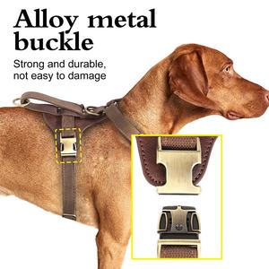 Harga Pabrik Grosir Harness Anjing Bertatahkan Kulit Pu Tahan Lama Kelas Atas - Product Image 3