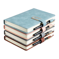 Carnets de notes en cuir A5 de luxe personnalisés avec logo, couverture rigide, pour l'école (vente en gros)
