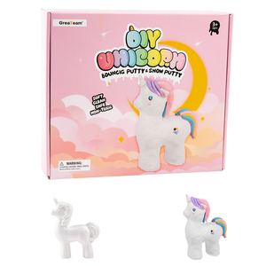 ชุดของเล่นดินน้ำมันยูนิคอร์นและดินน้ำมันหิมะแบบ DIY สำหรับเด็ก กล่องสร้างสรรค์สุดน่ารัก สินค้ามาใหม่ - Product Image 1
