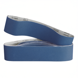 Bandes abrasives P100, grain bleu, bande de ponçage Fervi NT0440/035/120A pour le polissage des métaux, Italie - Product Image 2