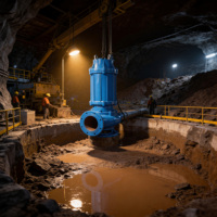 15m de tête 600m3/h pompes submersibles de déshydratation des eaux usées pour les eaux usées