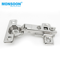 MONSOON Charnières dissimulées pour meubles de cuisine, charnières à fermeture amortie pour portes de placards et charnières pliantes pour meubles