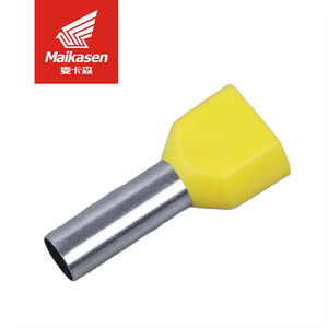 TE haute qualité câble connecteur épissure cordon fin <span class=keywords><strong>borne</strong></span> fil 1000 pièces blanc jaune cuivre Double viroles <span class=keywords><strong>borne</strong></span> à sertir - Product Image 3