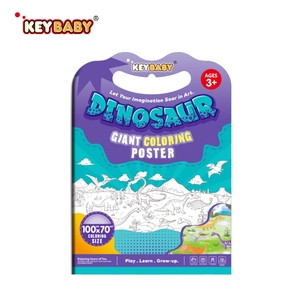 KEYBABY Affiche éducative à colorier <span class=keywords><strong>de</strong></span> 100 cm avec pochette pour papier à dessin, jouets à gribouiller, papier <span class=keywords><strong>de</strong></span> peinture portable pour les voyages - Product Image 1