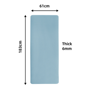 Custom Eco-Friendly NBR <b>Yoga</b> <b>Mat</b> 10mm Thick 183cm Stain Resistant Non-Slip Waterproof Soft Rebound for Home Workout - Product Image 2