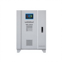 Stabilisateur de tension intelligent entièrement automatique triphasé 100 KVA en cuivre avec SVC et contrôle par servomoteur pour usage industriel