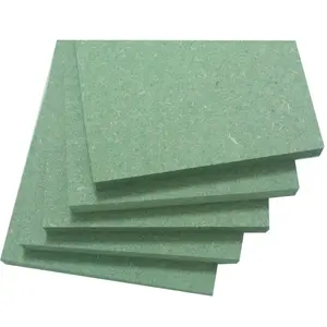 4X8 Papan MDF Hijau Tahan Air 17Mm Papan MDF HDMR untuk Furnitur Bekas