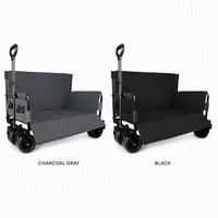 Chariot de camping pliable avec sièges, capacité 250 kg, chariot de camping pliable, poussette, canapé-voiture pour festivals de musique en plein air, pêche