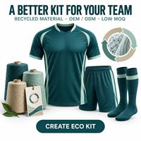 ECO IDENTITY VALUE Tenue de football personnalisée OEM ODM, kit maillot de football par sublimation 100% Polyester respirant, faible MOQ