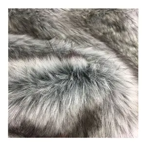 New design circular knitted loose fiber long hair washable faux fur fabric shaggy carpet faux fur