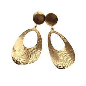 New Modern Trendy Fashion <b>Gold</b> Plated Metal <b>Earrings</b> Handmade <b>Dangle</b> Accessories for Weddings Parties Gifts Mainly Made Alloy - Product Image 1