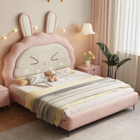 Lit superposé moderne en pin massif et cuir pour enfants (filles et garçons) avec rangement, anti-chute, écologique et durable – Idéal pour chambre et hôtel