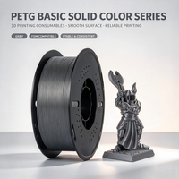 Filamen PETG Satu Warna 1.75mm 1kg Berbagai Warna Warna Kustom OEM ODM Label Kemasan Pencetakan 3D