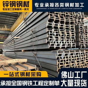 Poutre en acier galvanisé I-Beam 6m Q235B en acier faiblement allié pour la construction d'usines, poutre de support de charge, stock disponible, Foshan Guangdong - Product Image 3