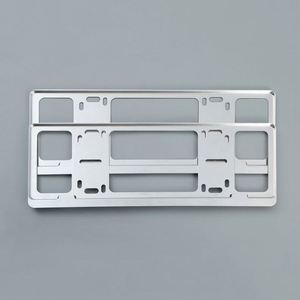 Cadre de plaque d'immatriculation en alliage d'aluminium avec vis antivol, support de plaque d'immatriculation intégral pour voiture personnalisée - Product Image 4