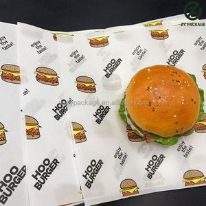 Custom Eco-friendly <b>Food</b> Grade <b>Wrapping</b> Biodegradable Greased <b>Food</b> Safe Greaseproof Sandwich - Product Image 2