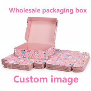 กล่องไปรษณีย์ลูกฟูกพิมพ์ลายตามสั่งขายส่ง กล่องกระดาษคราฟท์รักษ์โลกสำหรับจัดส่งสินค้าพร้อมลวดลายสำหรับบรรจุภัณฑ์เสื้อผ้า (OEM) - Product Image 4