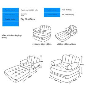 Oem Customized Multifunction <b>Inflatable</b> Bed <b>Sofa</b> Deck Chairs for Travel Beach - Product Image 2